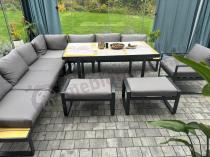 Aranżacja: Zestaw mebli ogrodowych z narożnikiem, wysokim stołem i fotelem - Panaon Corner XXL - WG