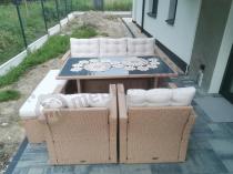Aranżacja: Zestaw mebli ogrodowych z sofą i fotelami Topiano Medio Nature Select
