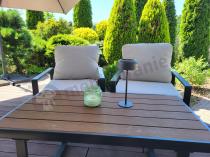 Aranżacja: Zestaw mebli tarasowych - sofa 175cm, 2 fotele, stolik kawowy - Panaon Dining LB Teak