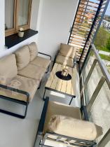 Aranżacja: Zestaw mebli tarasowych - sofa 175cm, 2 fotele, stolik kawowy - Panaon Dining WB