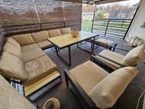 Aranżacja: Zestaw ogrodowy modułowy z fotelami i wysokim stołem Panaon Corner XL WB