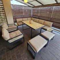 Aranżacja: Zestaw ogrodowy modułowy z fotelami i wysokim stołem Panaon Corner XL WB