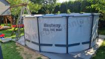 Aranżacja: Zestaw Okrągły basen na stelażu BESTWAY 366x122cm Steel Pro MAX 56420