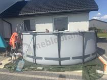 Aranżacja: Zestaw Okrągły basen na stelażu BESTWAY 5612X 427x122cm Steel Pro MAX