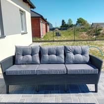 Aranżacja: Zestaw poduszek do mebli ogrodowych Corfu - 5x siedzisko + 5x oparcie DELUXE