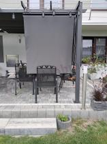 Aranżacja: Zestaw rolet do pergoli Kirn 120x225 - Grey Grey - 2szt