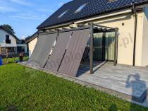 Aranżacja: Zestaw rolet do pergoli Kirn 120x225 - Grey Grey - 2szt