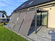 Aranżacja: Zestaw rolet do pergoli Kirn 120x225 - Grey Grey - 2szt