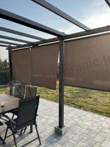 Aranżacja: Zestaw rolet do pergoli Kirn 120x225 - Grey Grey - 2szt