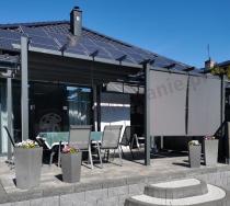 Aranżacja: Zestaw rolet do pergoli Kirn 120x225 - Grey Grey - 2szt