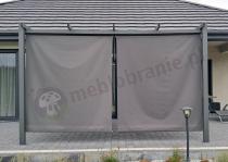 Aranżacja: Zestaw rolet do pergoli na ścianę 4m - Kirn 170x225 - Grey Grey - 2szt