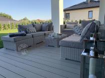 Aranżacja: Zestaw technorattanowy LIGURITO VIII Off-WHITE Elite & Taupe + fotel