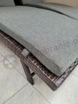 Aranżacja: Zestaw technorattanowych leżaków Nilamito Brown & Grey