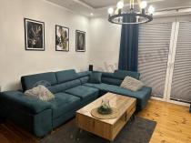 Aranżacja: Zielony narożnik z funkcją spania Anton prawy 275x202 cm Monolith 37