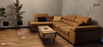 Aranżacja: Żółty narożnik z funkcją spania do salonu Anton 275x202 lewy