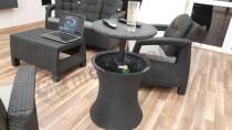 Barek stolik do ogrodu Pacific z kompletem Curver Corfu Set