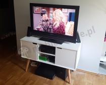 Biała komoda do salonu pod telewizor Actona Mitra