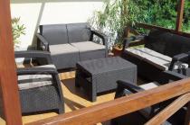 Corfu Curver Set technorattan z dodatkową sofą