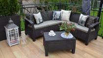 Eleganckie meble na taras narożnik ogrodowy Corfu Relax Set