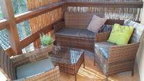 Krzesła ogrodowe z technorattanu sofa i stolik