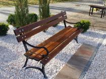 Ławka do ogrodu o długości 150cm z podłokietnikami