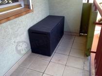 Skrzynia do przechowywania na balkon z tworzywa sztucznego