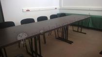 Stół konferencyjny składany w kolorze wenge wysokość 76 cm