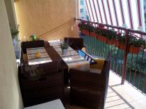 Technorattan meble na balkon Cristallo w ciekawej aranżacji