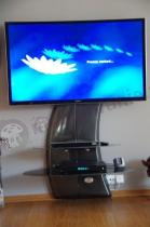 Wieszak na telewizor z półką Meliconi czarny carbon