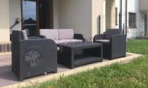 Zestawy mebli na taras Modena Lounge Set ze stolikiem kawowym