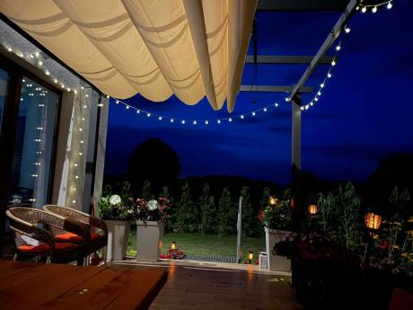Aluminiowa pergola ogrodowa 3x4 Kirn 2.0 Beż