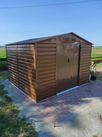 Blaszak narzędziowy wood Agger 277x255cm (6,5m2)