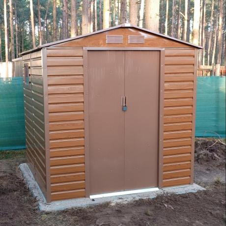 Domek narzędziowy blaszany drewnopodobny wood Dummer 213x195x213cm (3,7m2)