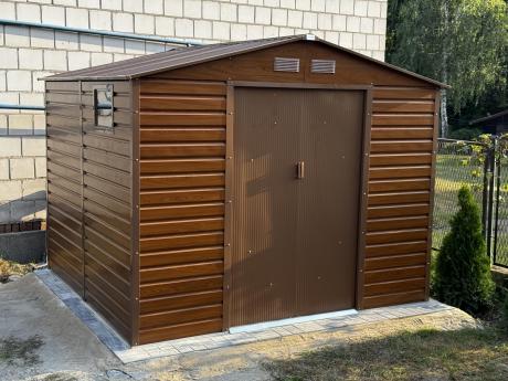Domek narzędziowy z blachy Dummer 277x259x221cm (6,5m2) – Wood