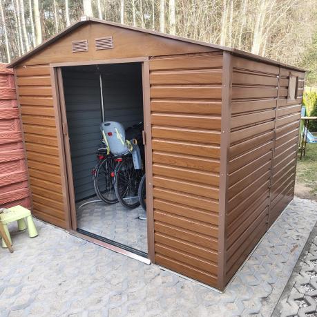 Domek narzędziowy z blachy Dummer 277x259x221cm (6,5m2) – Wood