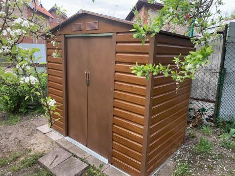 Domek ogrodowy na rowery Agger 213x127cm (2,4m2) - Wood