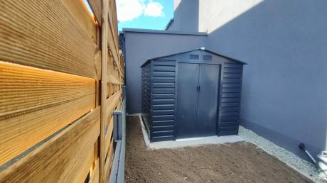 Metalowy domek na narzędzia Antracyt Agger 213x191cm (3,7m2)