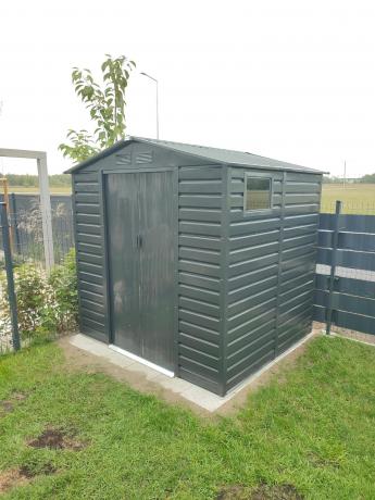 Schowek metalowy na rowery antracytowy Dummer 213x195x213cm (3,7m2)