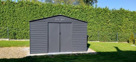 Schowek narzędziowy blaszany Dummer 340x323x229cm (10,2m2) – Antracyt