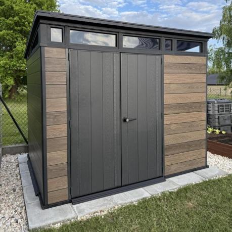 Schowek narzędziowy Keter Signature Pent 9x7 Walnut Brown (6 m2)