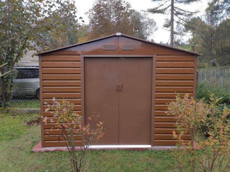Schowek narzędziowy metalowy Agger 277x191cm (4,8m2) – Wood