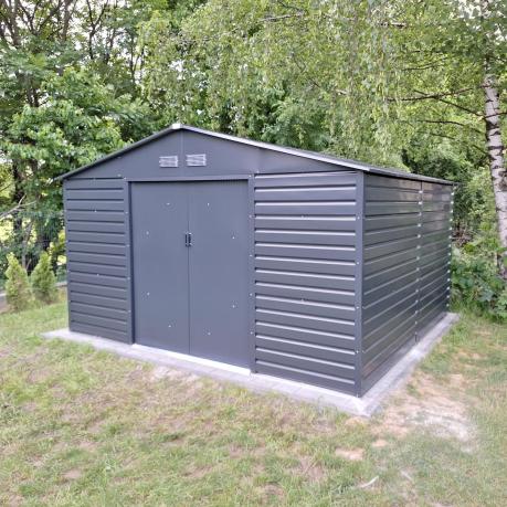 Schowek narzędziowy z metalu Agger 340x319cm (10,8m2) – Antracyt