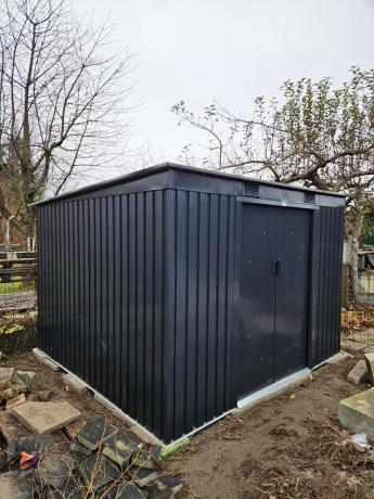 Szopa ogrodowa na narzędzia Ganner 261x241cm antracytowy