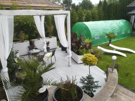 Tunel foliowy z metalowym stelażem 3x7,5m z drzwiami – zielony
