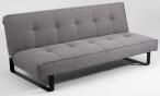Szara sofa Sleek pikowana nowoczesna 179 cm