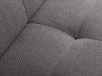 Szara sofa Sleek pikowana nowoczesna 179 cm