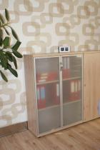 Szafa z drzwiami szklanymi MBr S-1-ds 110cm