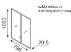 Drzwi szklane Svenbox HS300 wymiary