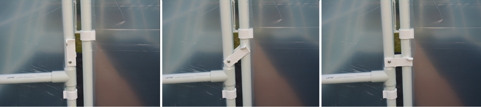 Zamykanie drzwi w tunelu foliowym