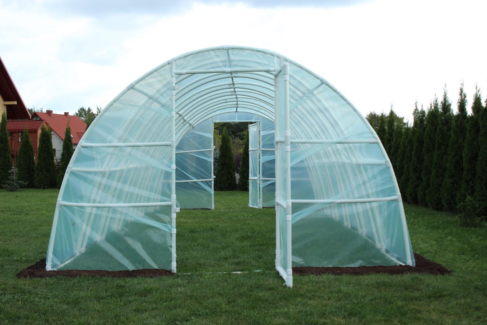 Tunel ogrodowy 8m długi biały